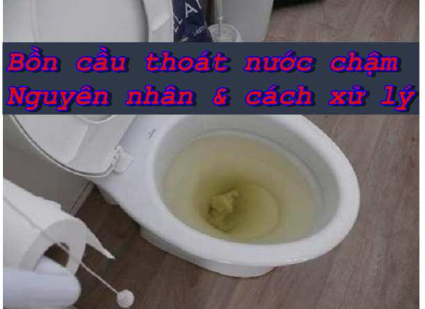 bồn cầu thoát nước chậm